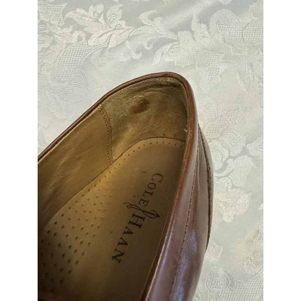 Cole Haan Men’s Size 9.5M Brown Leather‎ Loafer Dress Shoe Penny Loafer C07514
